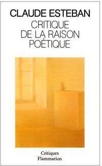 Produktbild: Critique dela raison po&eacute;tique