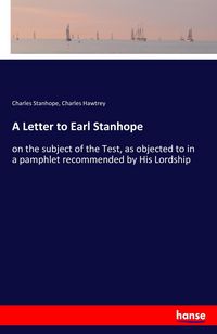 Produktbild: A Letter to Earl Stanhope