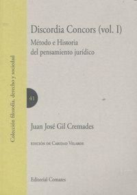 Produktbild: Discordia concors II : m&eacute;todo e historia del pensamiento jur&iacute;dico