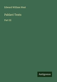 Produktbild: Pahlavi Texts