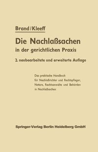Produktbild: Die Nachla&szlig;sachen in der gerichtlichen Praxis