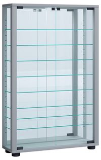 Produktbild: Glas Stand Vitrine Sammelvitrine Lumo Mini Spiegel