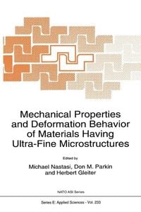 Produktbild: Mechanical Properties and Deformation Behavior of Materials Having Ultra-Fine Microstructures
