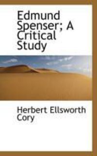 Produktbild: Edmund Spenser; A Critical Study