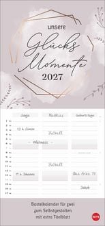 Produktbild: Kreativ-Planer f&uuml;r zwei Gl&uuml;cksmomente 2027