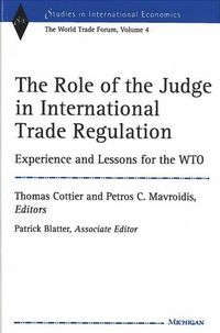 Produktbild: The Role of the Judge in International Trade Regulation