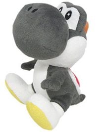 Produktbild: Nintendo Yoshi, Pl&uuml;schfigur, schwarz, 21 cm