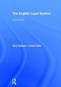 Produktbild: Slapper, G: The English Legal System