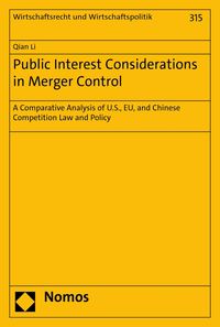 Produktbild: Public Interest Considerations in Merger Control