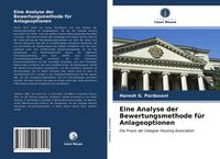 Produktbild: Eine Analyse der Bewertungsmethode f&uuml;r Anlageoptionen