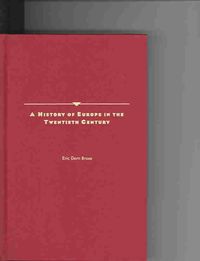 Produktbild: A History of Europe in the Twentieth Century
