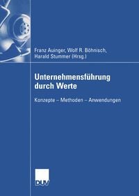 Produktbild: Unternehmensf&uuml;hrung durch Werte