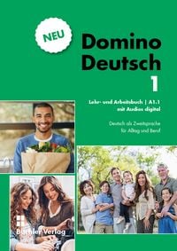 Produktbild: Domino Deutsch 1 NEU ꟾ Lehr- und Arbeitsbuch mit Audios digital A.1.1
