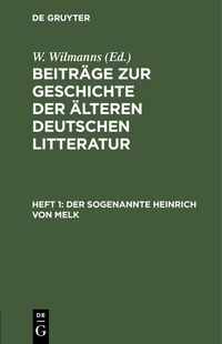 Produktbild: Der sogenannte Heinrich von Melk