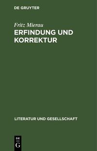 Produktbild: Erfindung und Korrektur