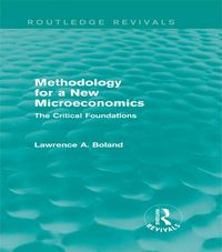 Produktbild: Methodology for a New Microeconomics (Routledge Revivals)