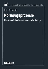 Produktbild: Normungsprozesse