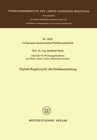 Produktbild: Digitale Regelung f&uuml;r die Drehbearbeitung