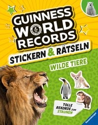 Produktbild: Guinness World Records Stickern und R&auml;tseln: Wilde Tiere
