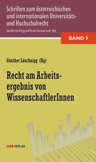 Produktbild: Recht am Arbeitsergebnis von WissenschafterInnen
