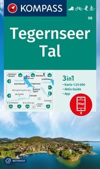 Produktbild: KOMPASS Wanderkarte 08 Tegernseer Tal 1:25.000