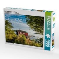Produktbild: CALVENDO Puzzle Eine Holzh&uuml;tte an der K&uuml;ste | 1000 Teile Lege-Gr&ouml;&szlig;e 64x48cm Foto-Puzzle f&uuml;r gl&uuml;ckliche Stunden