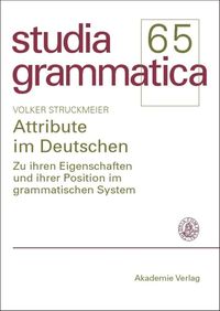 Produktbild: Attribute im Deutschen