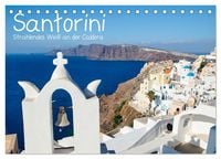 Produktbild: Santorini - Strahlendes Wei&szlig; an der Caldera (Tischkalender 2026 DIN A5 quer), CALVENDO Monatskalender