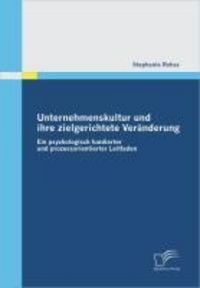 Produktbild: Unternehmenskultur und ihre zielgerichtete Ver&auml;nderung