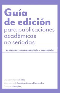 Produktbild: Gu&iacute;a de edici&oacute;n para publicaciones acad&eacute;micas no seriadas