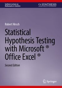 Produktbild: Statistical Hypothesis Testing with Microsoft &reg; Office Excel &reg;
