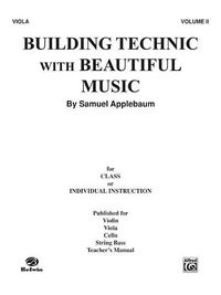 Produktbild: Applebaum, S: Building Technic with Beautiful Music, Bk 2