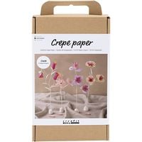 Produktbild: Creativ Company DIY Sets Krepppapier Kreativ Set Krepppapier, Pastellfarben, Blume, Kreativ Box