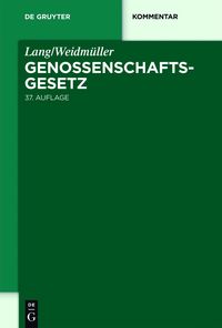 Produktbild: Lang/Weidm&uuml;ller. Genossenschaftsgesetz
