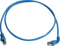 Produktbild: Teleg&auml;rtner 100008017 RJ45 Patchkabel CAT 6a S/FTP 1.00m Blau Flammwidrig, Halogenfrei 1St.