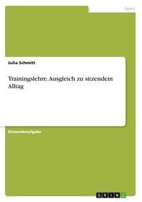Produktbild: Trainingslehre. Ausgleich zu sitzendem Alltag