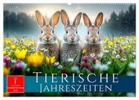 Produktbild: Tierische Jahreszeiten (Wandkalender 2026 DIN A2 quer), CALVENDO Monatskalender