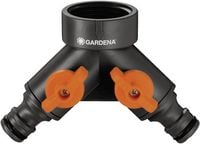 Produktbild: Gardena 00940-20 Kunststoff 2-Wege-Verteiler Steckkupplung, 33,3mm (G1) mit Regulierventil