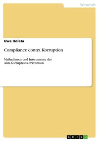 Produktbild: Compliance contra Korruption