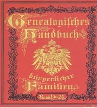 Produktbild: Deutsches Geschlechterbuch - CD-ROM. Genealogisches Handbuch bürgerlicher Familien / Genealogisches Handbuch bürgerlicher Familien Bände 19-24