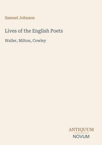 Produktbild: Lives of the English Poets