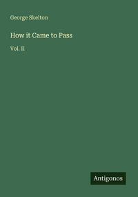 Produktbild: How it Came to Pass