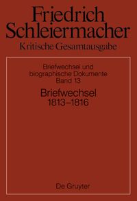 Produktbild: Briefwechsel 1813-1816