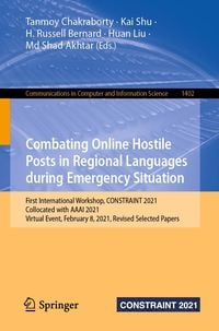 Produktbild: Combating Online Hostile Posts in Regional Languages during Emergency Situation