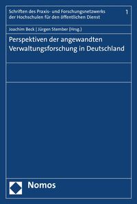 Produktbild: Perspektiven der angewandten Verwaltungsforschung in Deutschland