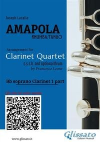 Produktbild: Bb Clarinet 1 part of "Amapola" for Clarinet Quartet