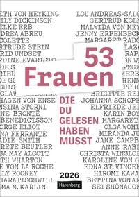Produktbild: 53 Frauen, die du gelesen haben musst Wochen-Kulturkalender 2026