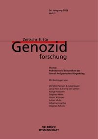 Produktbild: Zeitschrift f&uuml;r Genozidforschung, 24. Jahrgang 2026, Heft 1