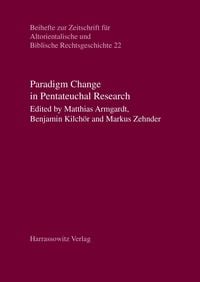 Produktbild: Paradigm Change in Pentateuchal Research