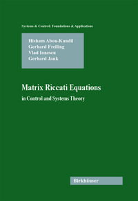 Produktbild: Matrix Riccati Equations in Control and Systems Theory